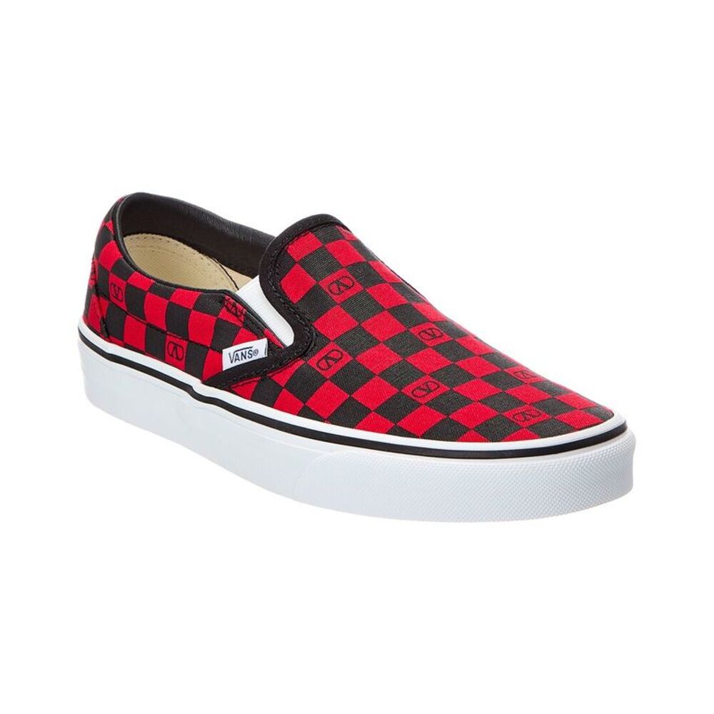 Valentino Vlogo Signature Canvas Loafer, Red
